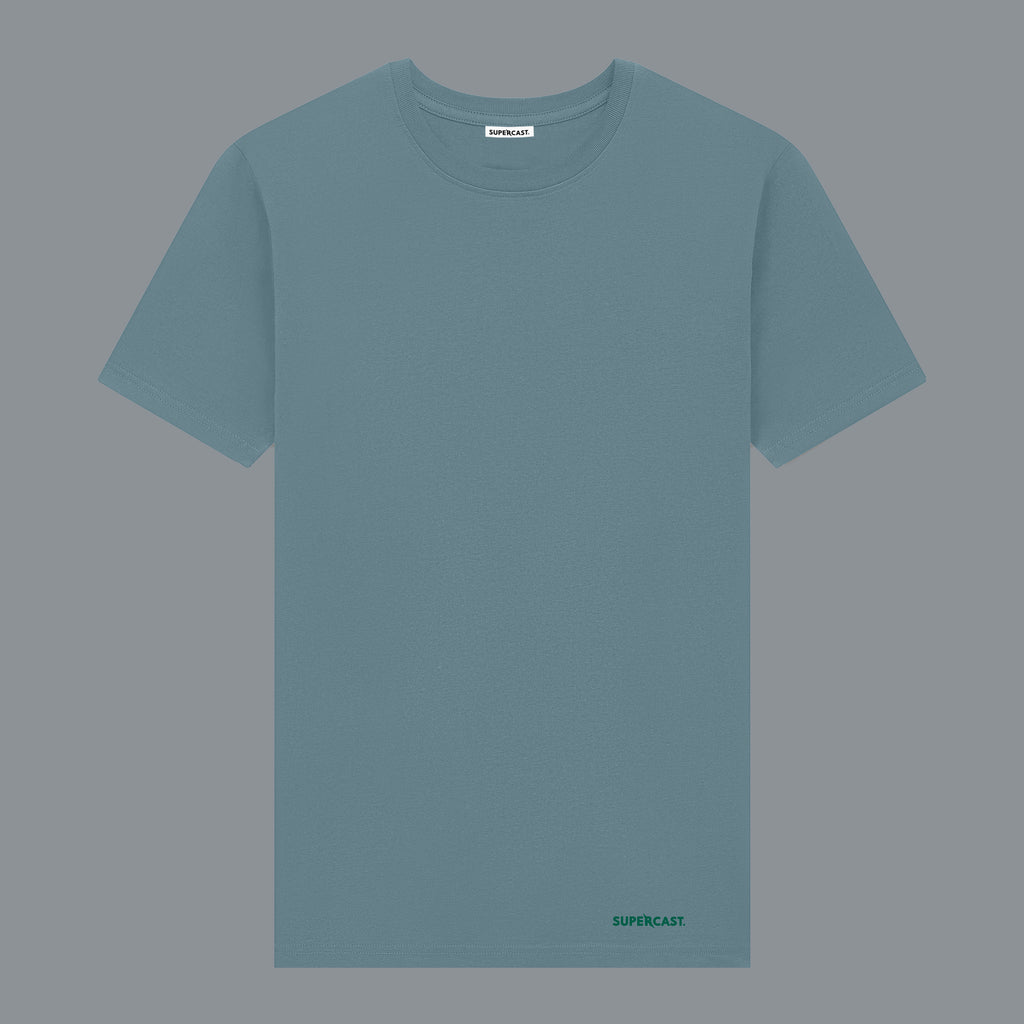 4 CORE BRAND MIX green/blu on Blue Dusk Tee