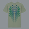 4 CORE BRAND MIX green/blu on Light Olive Tee